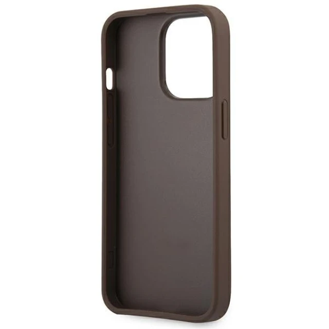 Чохол Guess 4G Big Metal Logo для iPhone 14 Pro Brown (GUHCP14L4GMGBR)