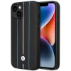 Чохол BMW Leather Stamp Blue Lines для iPhone 14 | 13 Black (BMHCP14S22RVSK)