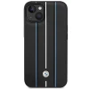 Чохол BMW Leather Stamp Blue Lines для iPhone 14 | 13 Black (BMHCP14S22RVSK)