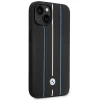 Чохол BMW Leather Stamp Blue Lines для iPhone 14 | 13 Black (BMHCP14S22RVSK)