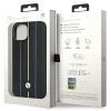 Чохол BMW Leather Stamp Blue Lines для iPhone 14 | 13 Black (BMHCP14S22RVSK)