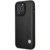 Чохол BMW для iPhone 14 Pro Max Leather Blue Dots Black (BMHCP14X22RBDK)