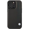 Чохол BMW для iPhone 14 Pro Max Leather Blue Dots Black (BMHCP14X22RBDK)
