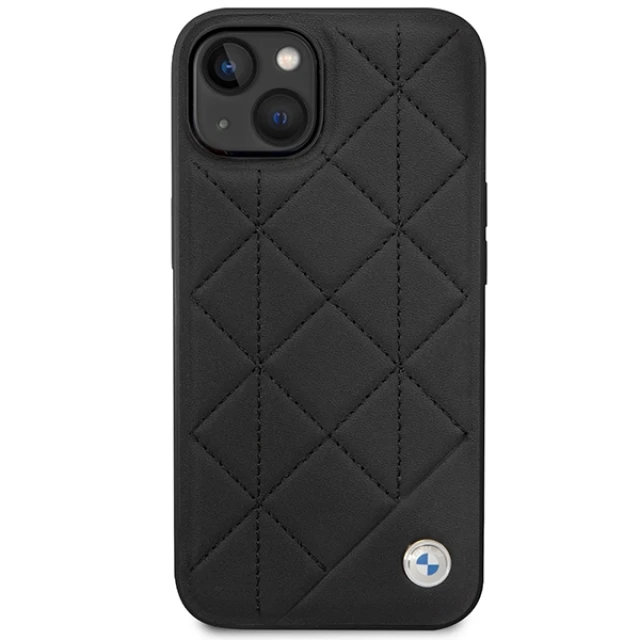 Чохол BMW Leather Quilted для iPhone 14 | 13 Black (BMHCP14S22RQDK)