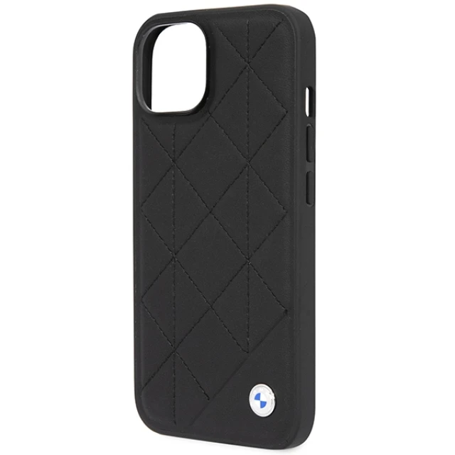 Чохол BMW Leather Quilted для iPhone 14 | 13 Black (BMHCP14S22RQDK)