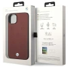 Чохол BMW для iPhone 14 | 13 Leather Diamond Pattern Burgundy (BMHCP14S22RFGR)