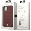 Чохол BMW для iPhone 14 | 13 Leather Seats Pattern Burgundy (BMHCP14S22RPSR)