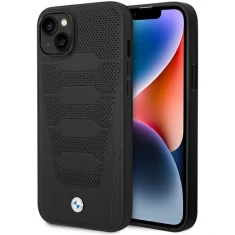 Чохол BMW для iPhone 14 | 13 Leather Seats Pattern Black (BMHCP14S22RPSK)