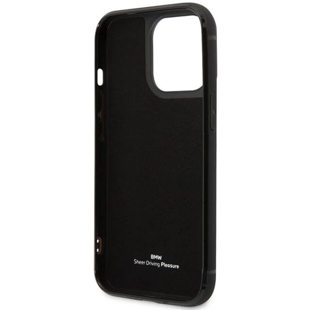 Чохол BMW для iPhone 14 Pro Leather Card Slot Black (BMHCP14L22RSEPK)