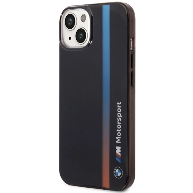 Чохол BMW IML Tricolor Stripe для iPhone 14 | 13 Black (BMHCP14S22HVGV)