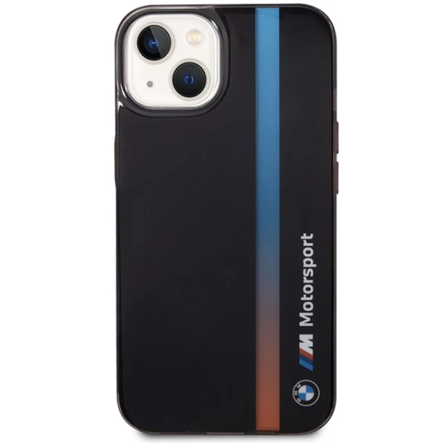Чохол BMW IML Tricolor Stripe для iPhone 14 | 13 Black (BMHCP14S22HVGV)