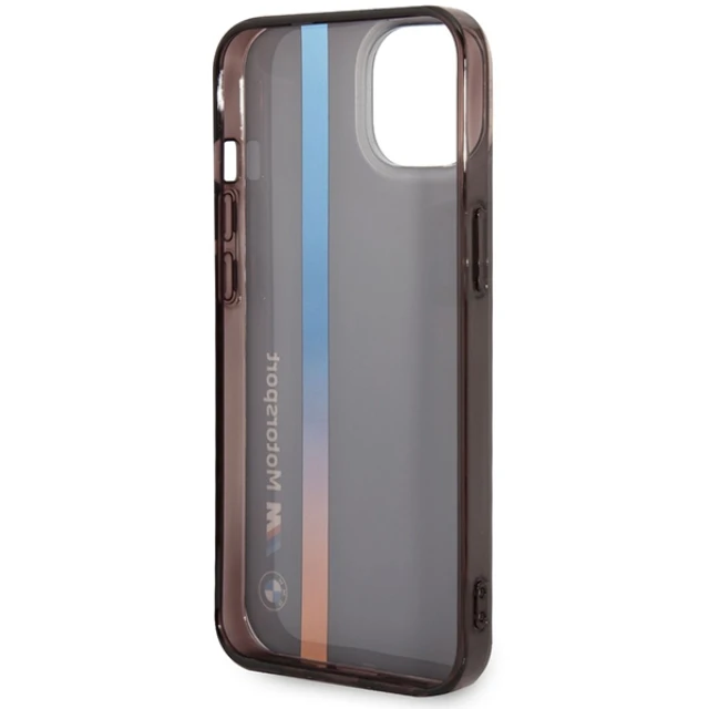 Чохол BMW IML Tricolor Stripe для iPhone 14 | 13 Black (BMHCP14S22HVGV)