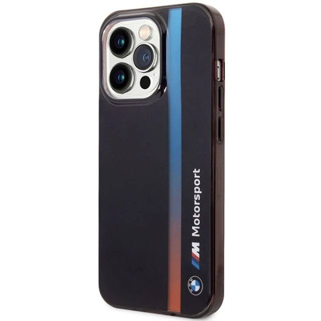 Чохол BMW IML Tricolor Stripe для iPhone 14 Pro Black (BMHCP14L22HVGV)