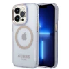 Чохол Guess Gold Outline Translucent для iPhone 14 Pro Purple with MagSafe (GUHMP14LHTCMU)