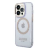 Чохол Guess Gold Outline Translucent для iPhone 14 Pro Purple with MagSafe (GUHMP14LHTCMU)