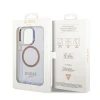 Чохол Guess Gold Outline Translucent для iPhone 14 Pro Purple with MagSafe (GUHMP14LHTCMU)