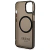 Чохол Guess Gold Outline Translucent для iPhone 14 | 13 Black with MagSafe (GUHMP14SHTCMK)