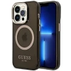 Чохол Guess Gold Outline Translucent для iPhone 14 Pro Max Black with MagSafe (GUHMP14XHTCMK)