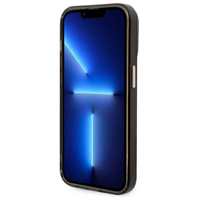 Чохол Guess Gold Outline Translucent для iPhone 14 Pro Max Black with MagSafe (GUHMP14XHTCMK)