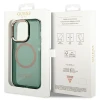 Чохол Guess Gold Outline Translucent для iPhone 14 Pro Khaki with MagSafe (GUHMP14LHTCMA)