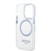 Чохол Guess Metal Outline для iPhone 14 Pro Max Blue with MagSafe (GUHMP14XHTRMB)