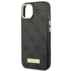 Чохол Guess 4G Logo Plate для iPhone 14 Plus Black with MagSafe (GUHMP14MU4GPRK)