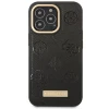 Чохол Guess Peony Logo Plate Collection для iPhone 14 Pro Max Black with MagSafe (GUHMP14XSAPSTK)