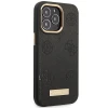 Чохол Guess Peony Logo Plate Collection для iPhone 14 Pro Max Black with MagSafe (GUHMP14XSAPSTK)