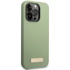 Чохол Guess Silicone Logo Plate для iPhone 14 Pro Max Khaki with MagSafe (GUHMP14XSBPLA)