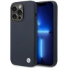 Чохол BMW для iPhone 14 Pro Max Silicone Metal Logo Navy with MagSafe (BMHMP14XSILNA)