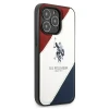 Чохол U.S. Polo Assn. Tricolor Embossed для iPhone 14 Pro Max White (USHCP14XPSO3)