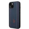 Чохол U.S. Polo Assn. Leather Stitch для iPhone 14 | 13 Navy Blue (USHCP14SPSO3)