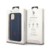 Чохол U.S. Polo Assn. Leather Stitch для iPhone 14 Plus Navy Blue (USHCP14MPFAV)