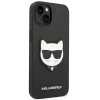 Чохол Karl Lagerfeld Saffiano Choupette Head Patch для iPhone 14 Plus Black (KLHCP14MSAPCHK)