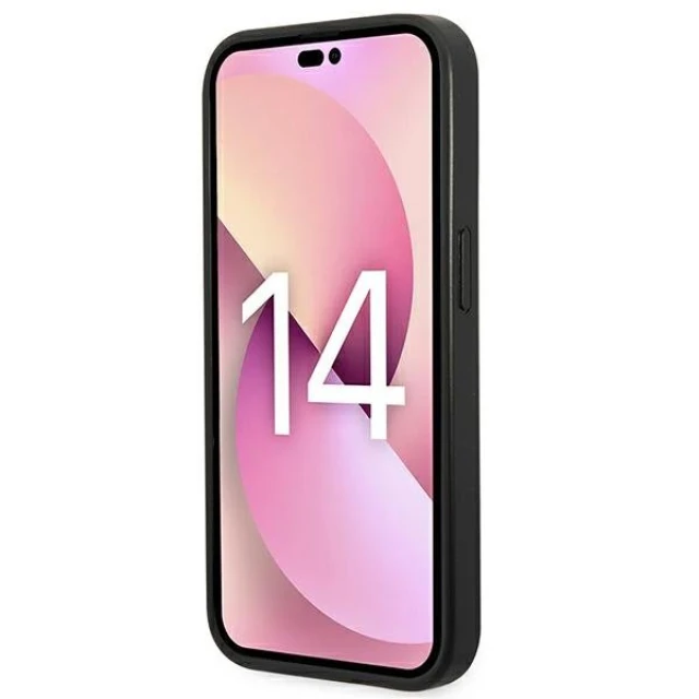 Чохол Karl Lagerfeld Saffiano Choupette Head Patch для iPhone 14 Pro Black (KLHCP14LSAPCHK)
