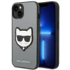 Чохол Karl Lagerfeld Saffiano Choupette Head Patch для iPhone 14 Plus Silver (KLHCP14MSAPCHG)
