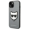 Чохол Karl Lagerfeld Saffiano Choupette Head Patch для iPhone 14 Plus Silver (KLHCP14MSAPCHG)