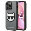 Чохол Karl Lagerfeld Saffiano Choupette Head Patch для iPhone 14 Pro Silver (KLHCP14LSAPCHG)