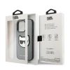 Чохол Karl Lagerfeld Saffiano Choupette Head Patch для iPhone 14 Pro Silver (KLHCP14LSAPCHG)