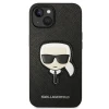 Чохол Karl Lagerfeld Saffiano Karl`s Head Patch для iPhone 14 | 13 Black (KLHCP14SSAPKHK)