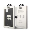 Чохол Karl Lagerfeld Saffiano Karl`s Head Patch для iPhone 14 Plus Black (KLHCP14MSAPKHK)