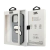 Чохол Karl Lagerfeld Saffiano Karl`s Head Patch для iPhone 14 Pro Silver (KLHCP14LSAPKHG)