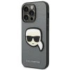 Чохол Karl Lagerfeld Saffiano Karl`s Head Patch для iPhone 14 Pro Max Silver (KLHCP14XSAPKHG)