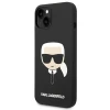Чохол Karl Lagerfeld Silicone Karl's Head для iPhone 14 Plus Black with MagSafe (KLHMP14MSLKHBK)