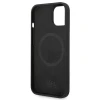 Чохол Karl Lagerfeld Silicone Karl's Head для iPhone 14 Plus Black with MagSafe (KLHMP14MSLKHBK)