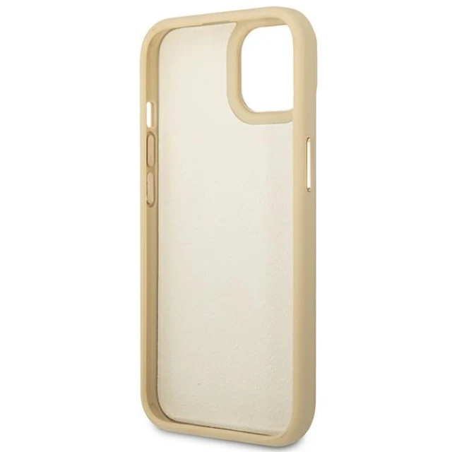 Чохол Guess Croco Collection для iPhone 14 Plus Gold (GUHCP14MHGCRHD)