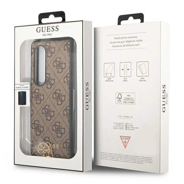 Чехол Guess Charms Collection для Samsung Galaxy Z Fold 4 Brown (GUHCZFD4GF4GBR)