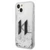 Чохол Karl Lagerfeld Liquid Glitter Big KL для iPhone 14 | 13 Silver (KLHCP14SLBKLCS)