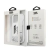 Чохол Karl Lagerfeld Liquid Glitter Big KL для iPhone 14 Pro Silver (KLHCP14LLBKLCS)