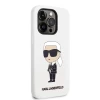 Чохол Karl Lagerfeld Silicone Ikonik для iPhone 14 Pro Max White (KLHCP14XSNIKBCH)